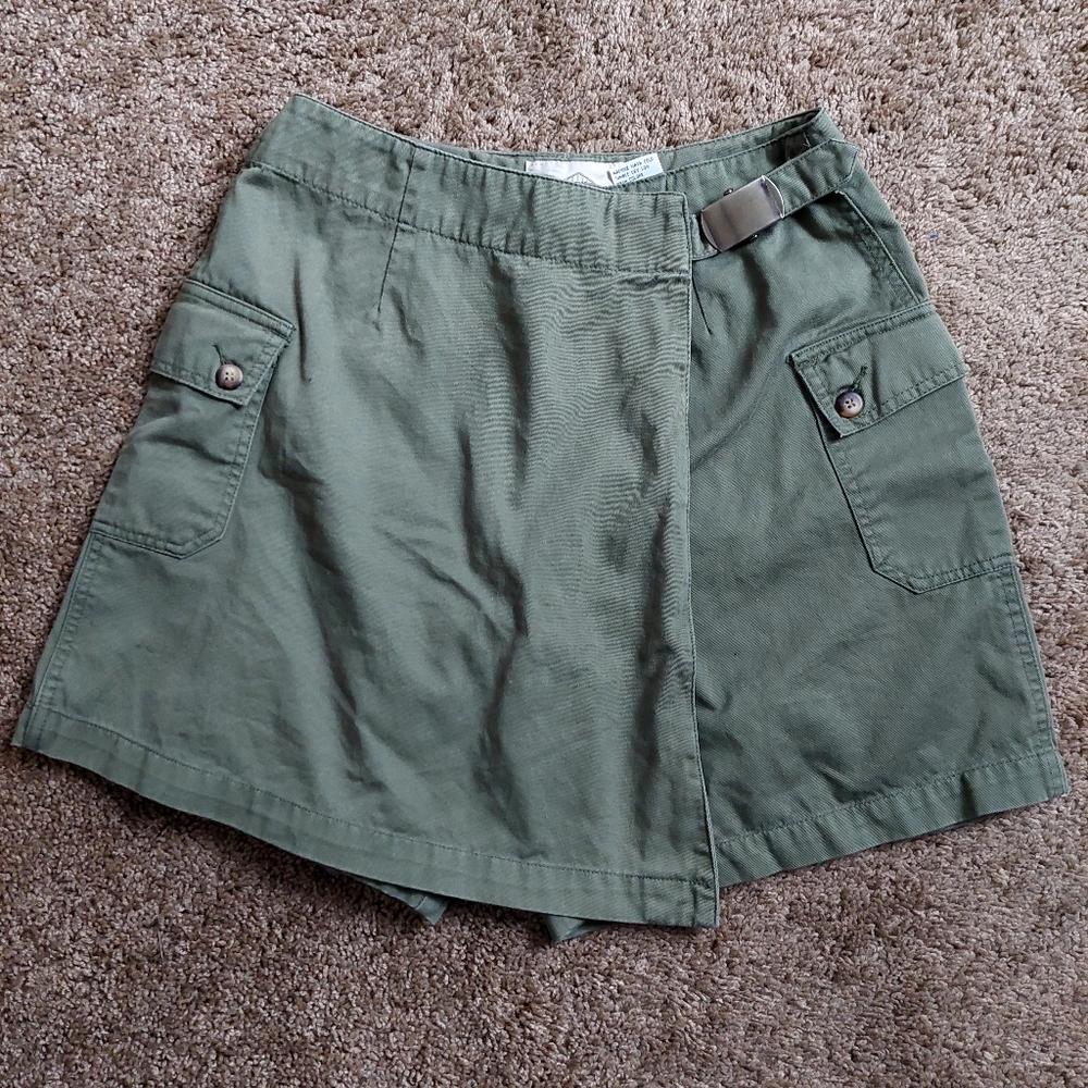 B.MOSS green utility skort